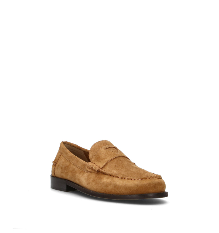 GUESS Mocassino uomo marrone in suede