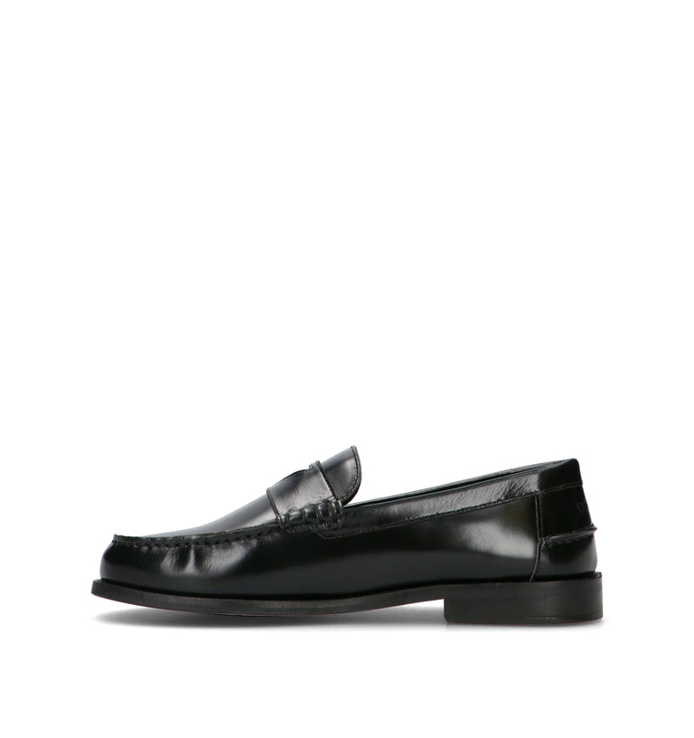 GUESS Mocassino uomo nero in pelle