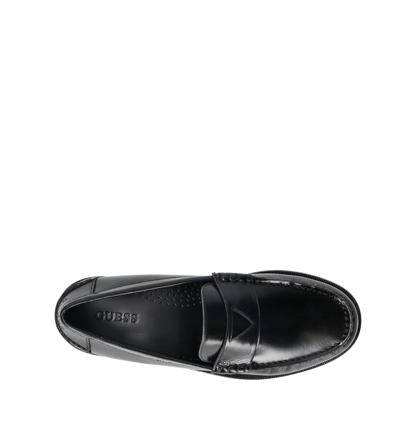 GUESS Mocassino uomo nero in pelle