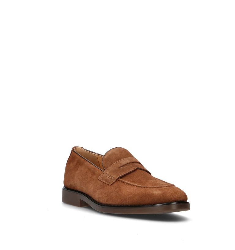 GUESS Mocassino uomo marrone in suede