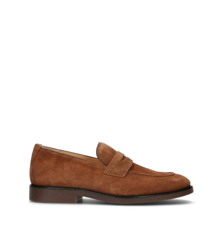 GUESS Mocassino uomo marrone in suede