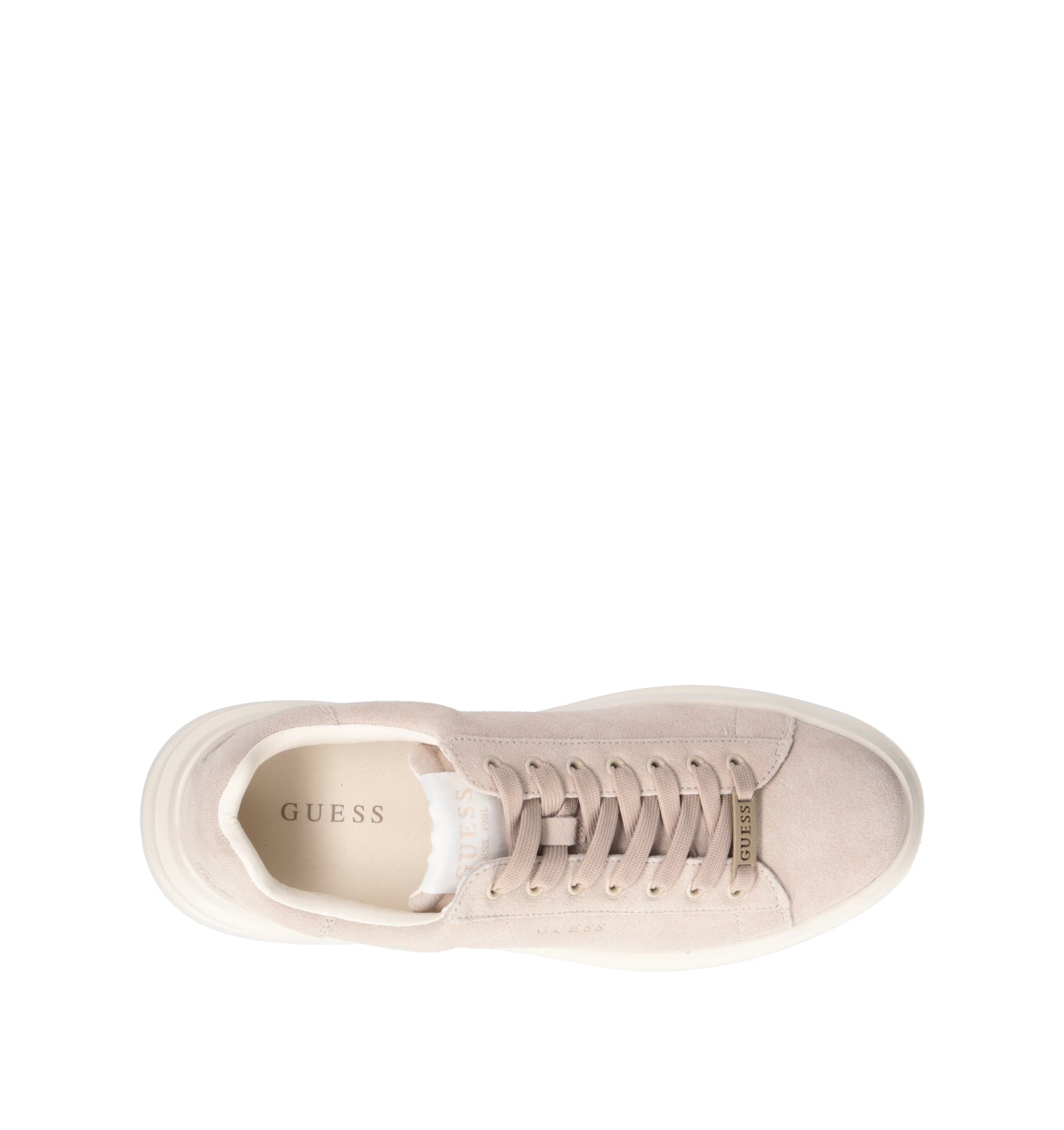 GUESS Sneaker uomo beige in suede