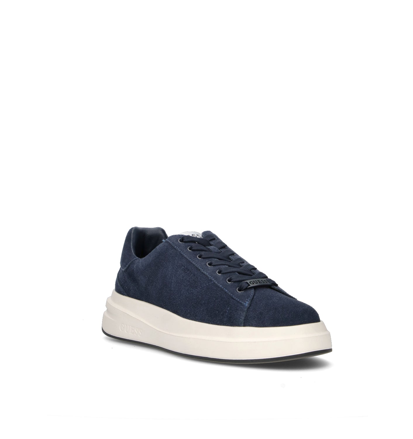 GUESS Sneaker uomo blu in suede