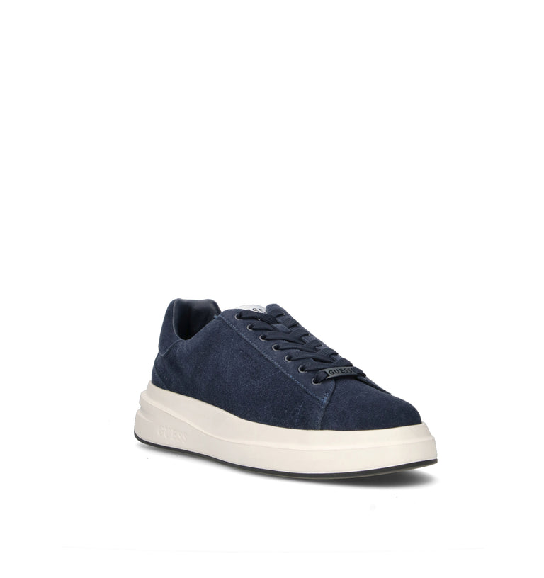 GUESS Sneaker uomo blu in suede