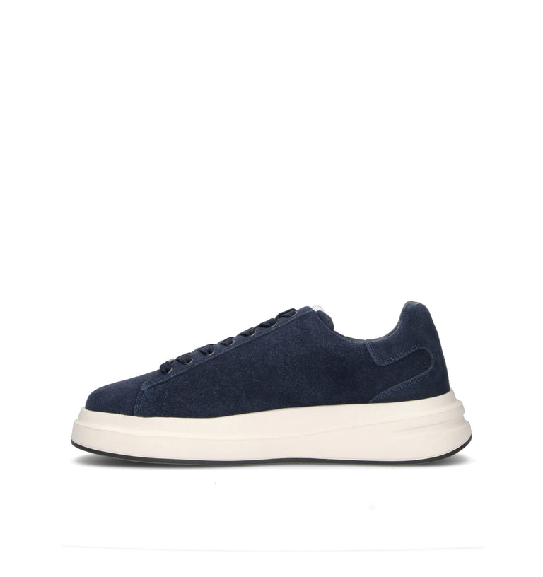 GUESS Sneaker uomo blu in suede