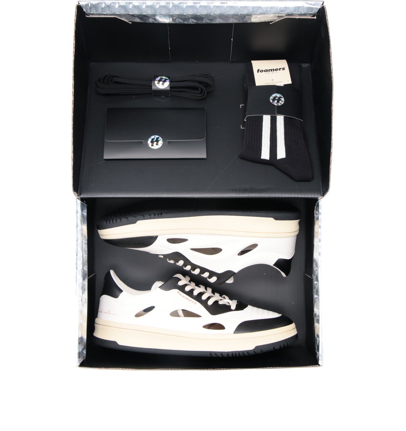 FOAMERS Sneaker uomo bianca/nera