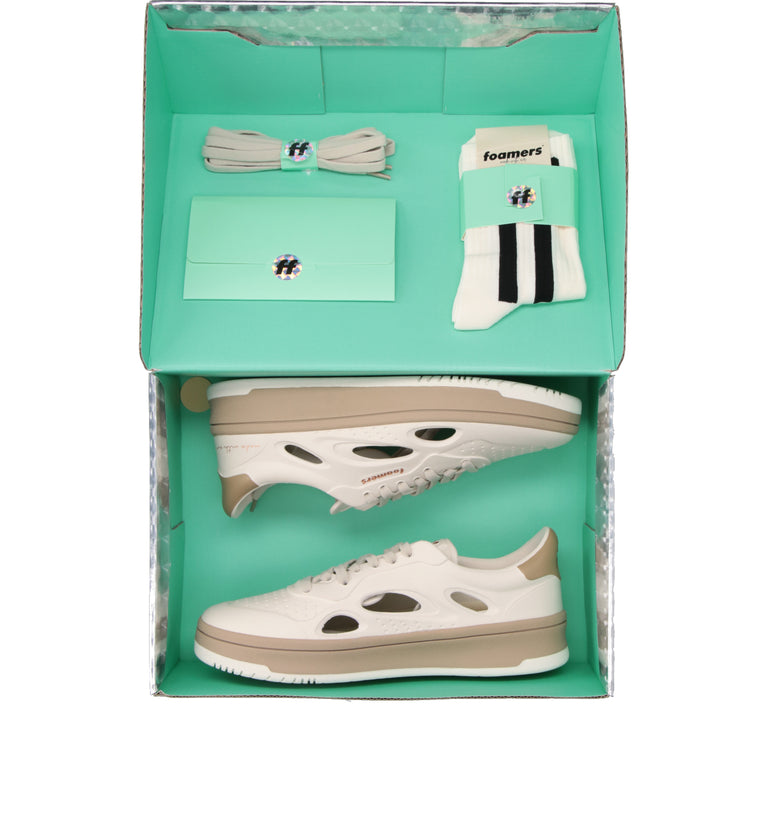 FOAMERS Sneaker donna bianca/beige