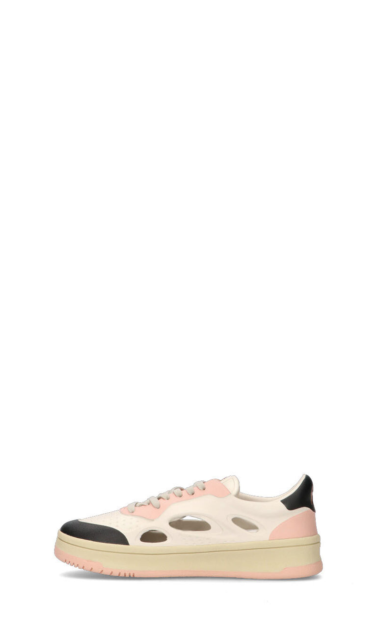 FOAMERS Sneaker donna bianca/rosa in pelle