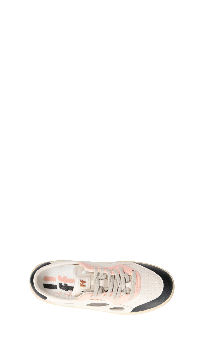 FOAMERS Sneaker donna bianca/rosa in pelle