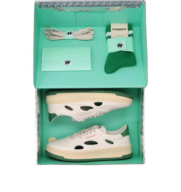 FOAMERS Sneaker donna bianca/verde