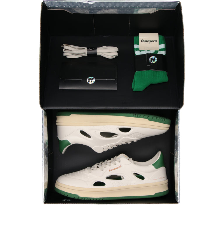 FOAMERS Sneaker uomo bianca/verde
