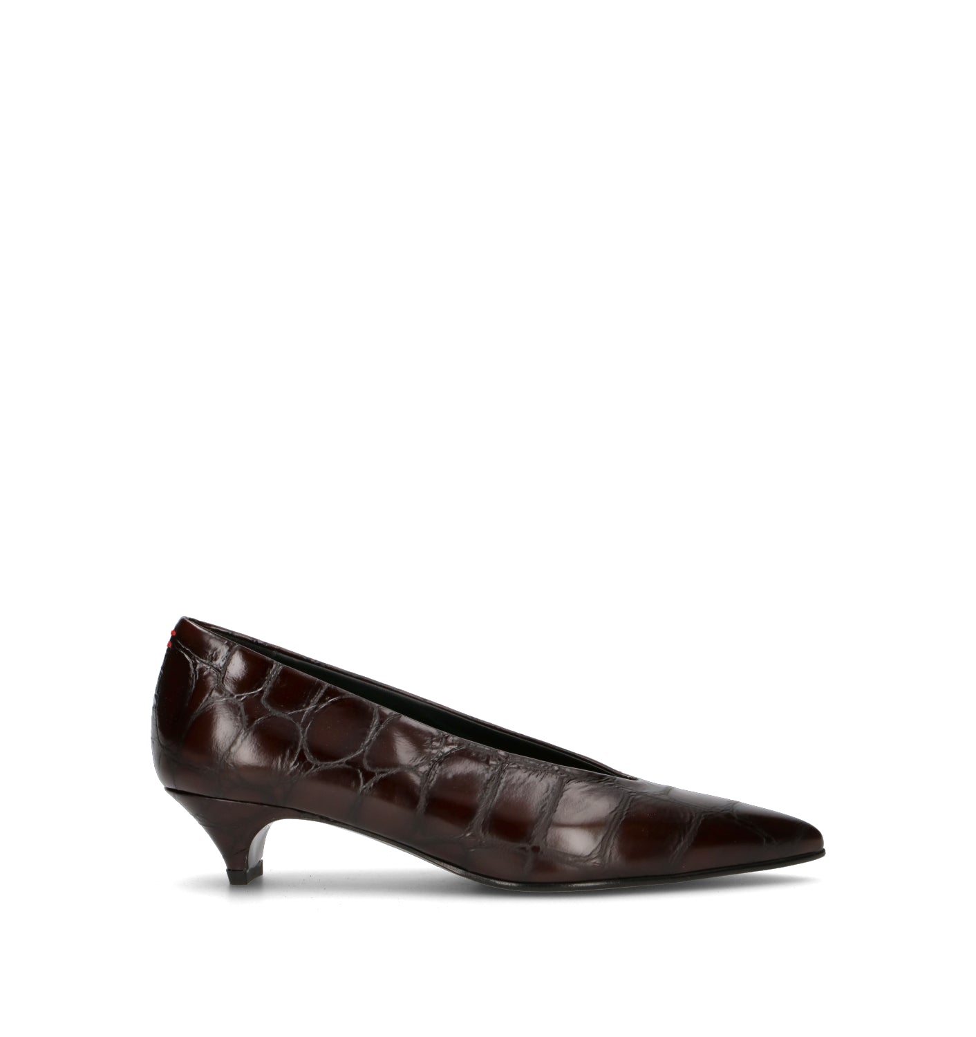 HALMANERA Décolleté donna testa di moro in pelle