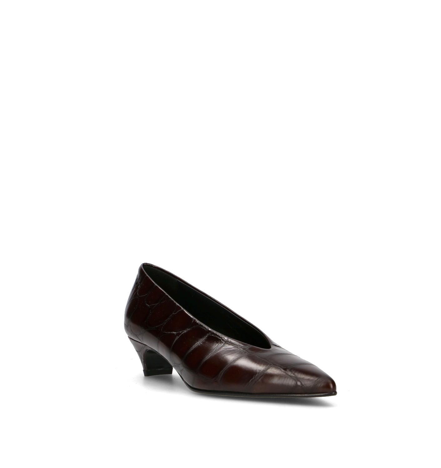 HALMANERA Décolleté donna testa di moro in pelle
