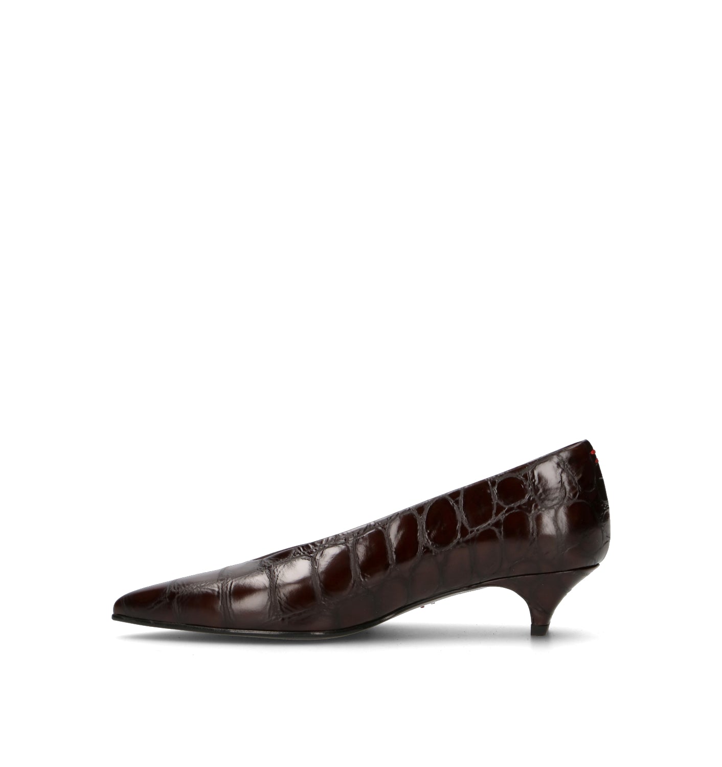 HALMANERA Décolleté donna testa di moro in pelle
