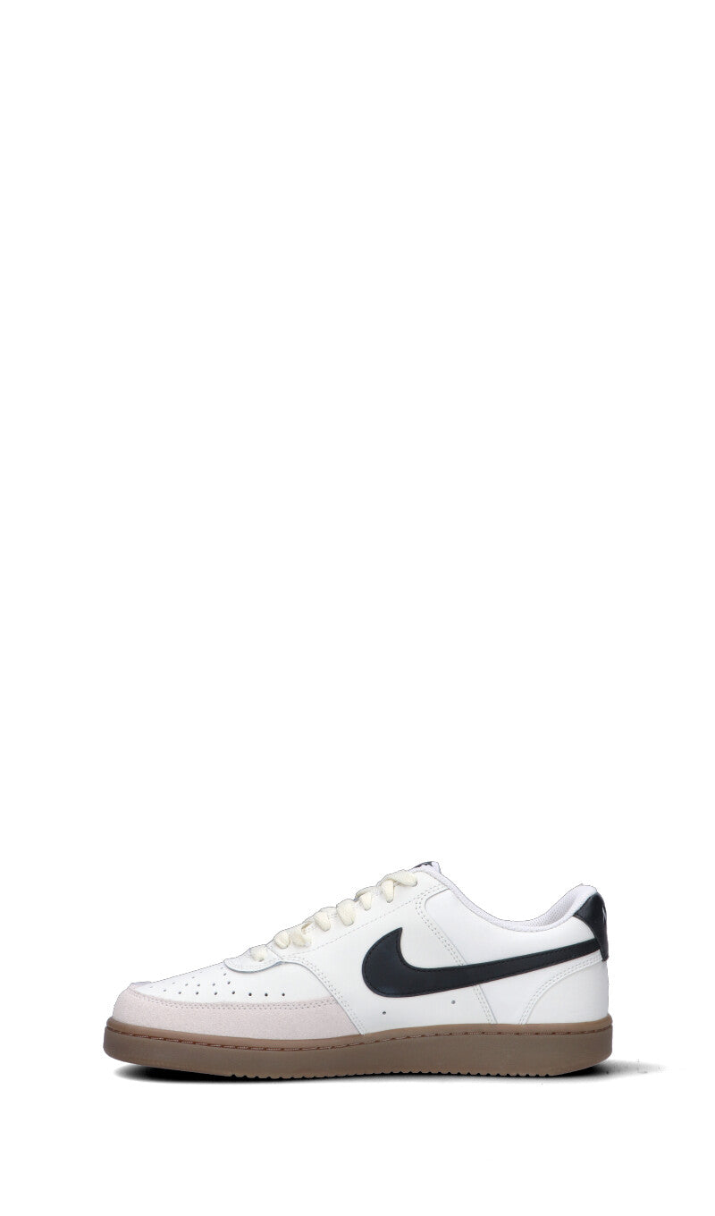 NIKE  - COURT VISION LO Sneaker uomo bianca/nera in pelle