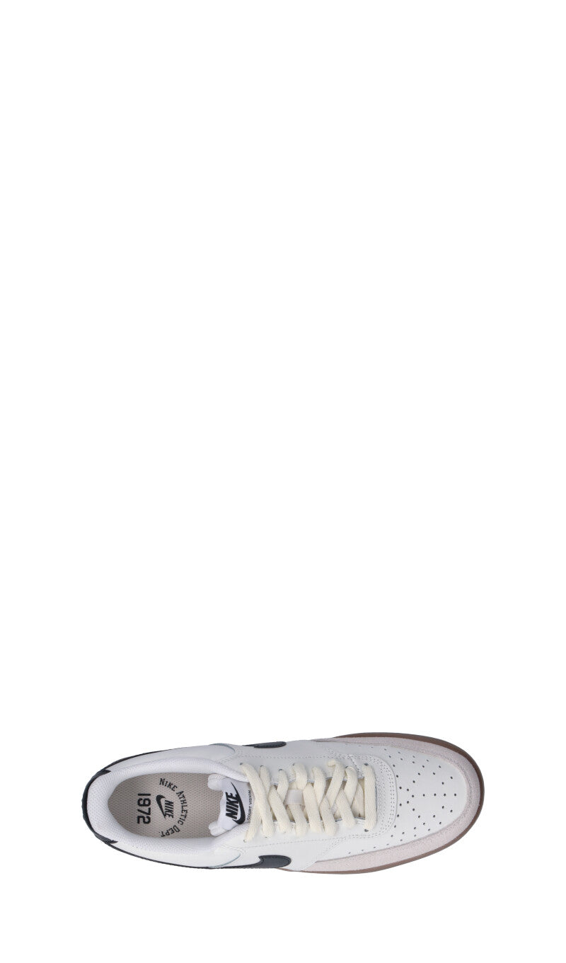 NIKE  - COURT VISION LO Sneaker uomo bianca/nera in pelle