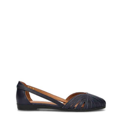 FRAU Ballerina donna navy in pelle
