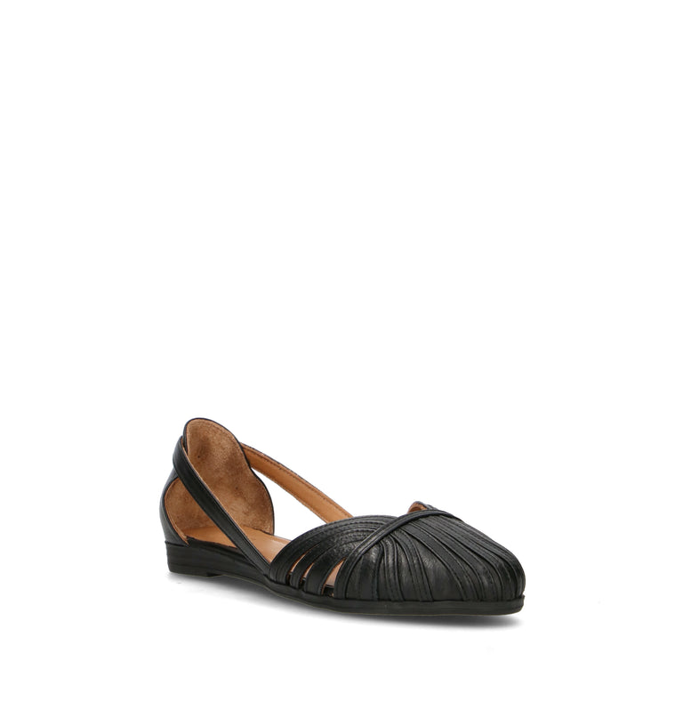 FRAU Ballerina donna nera in pelle