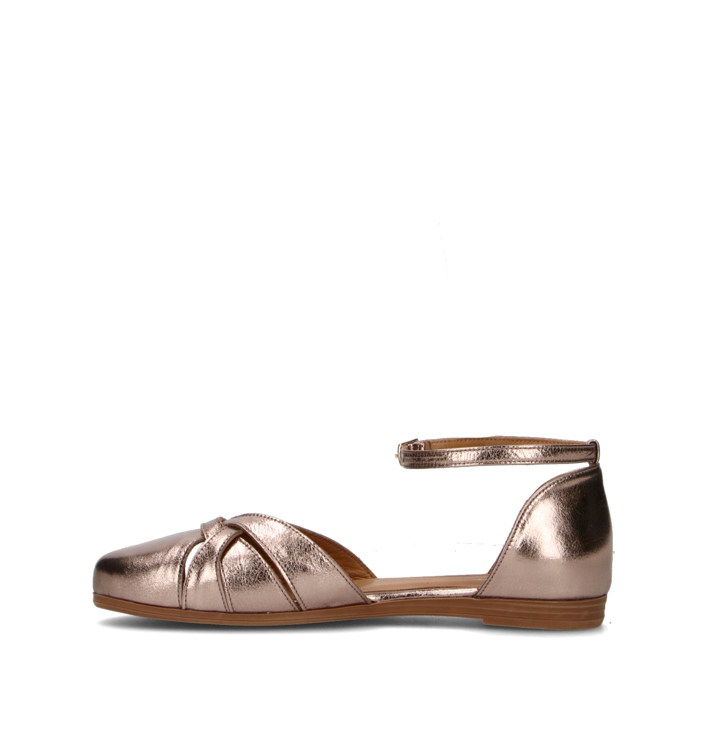 FRAU Ballerina donna bronzo in pelle
