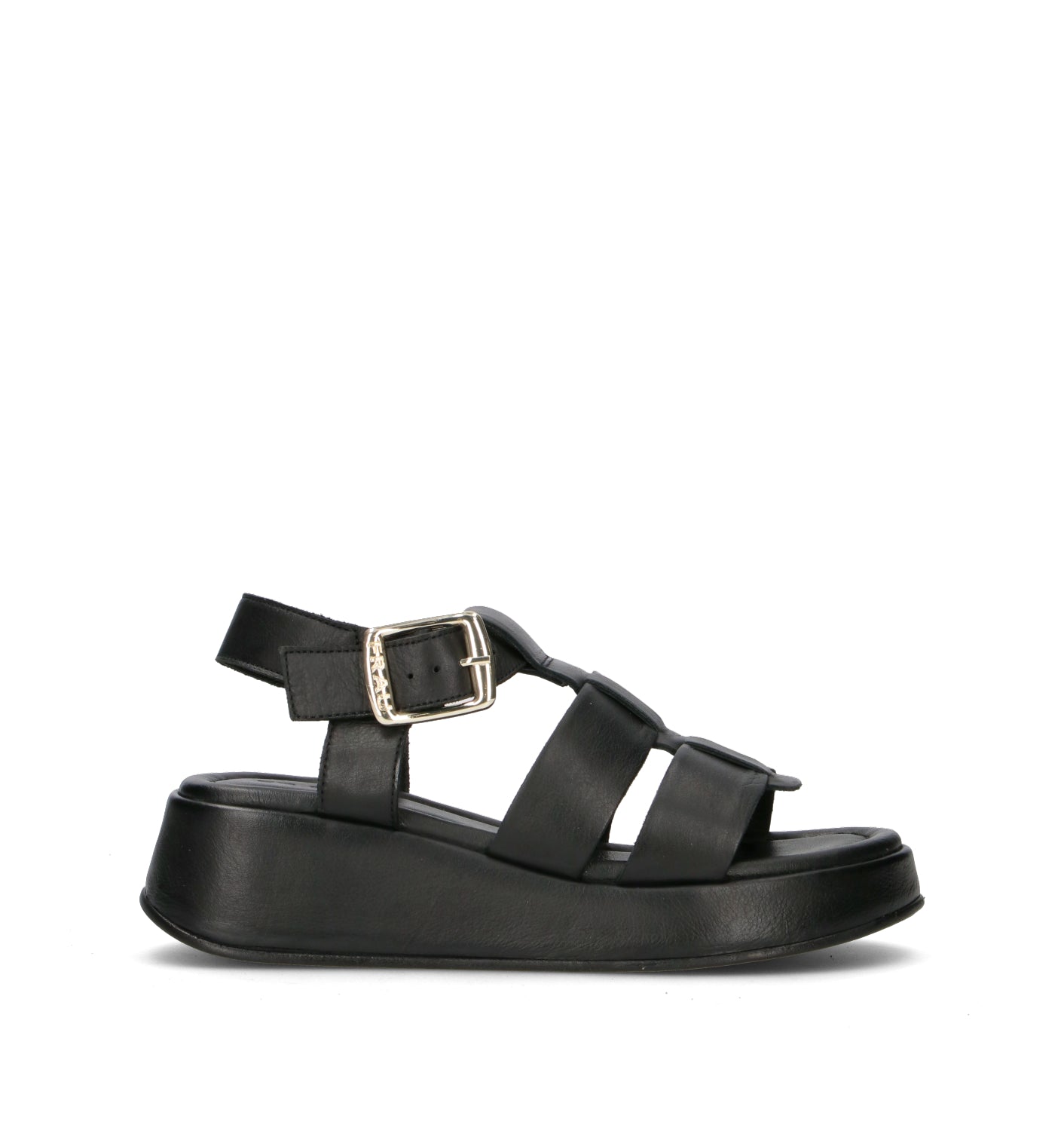 FRAU Sandalo donna nero in pelle