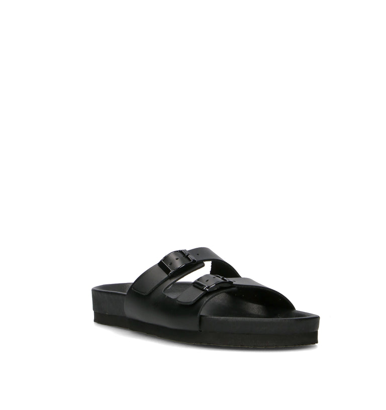 FRAU Ciabatta donna nera in pelle
