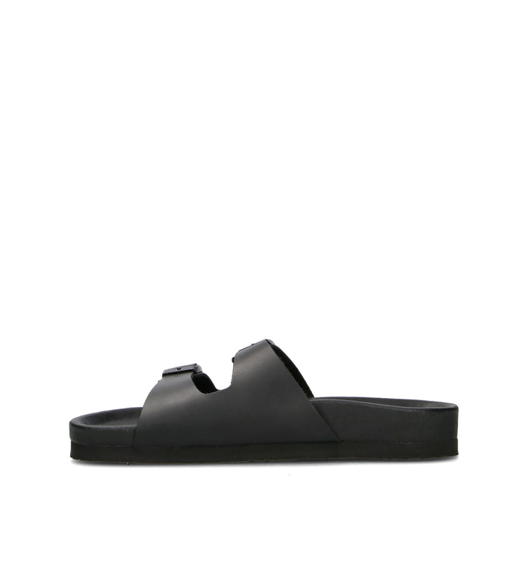 FRAU Ciabatta donna nera in pelle