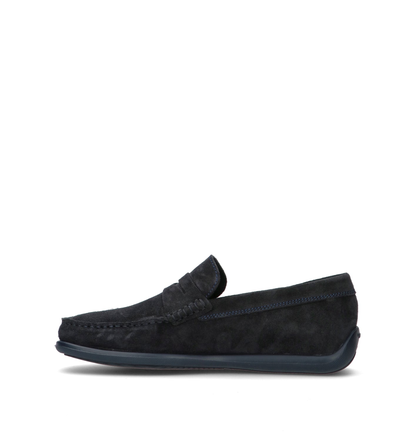 FRAU Mocassino uomo blu in suede