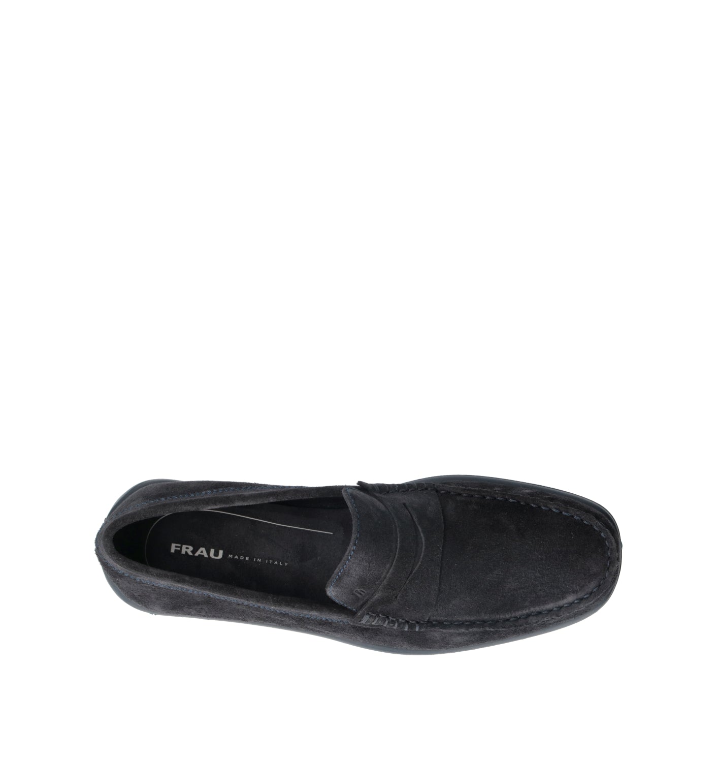 FRAU Mocassino uomo blu in suede