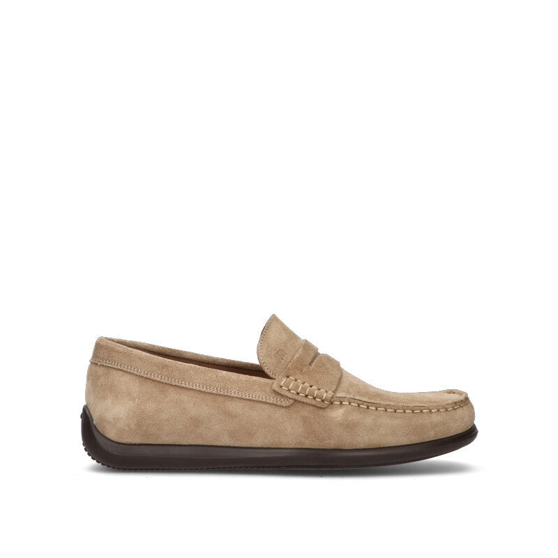 FRAU Mocassino uomo avena in suede