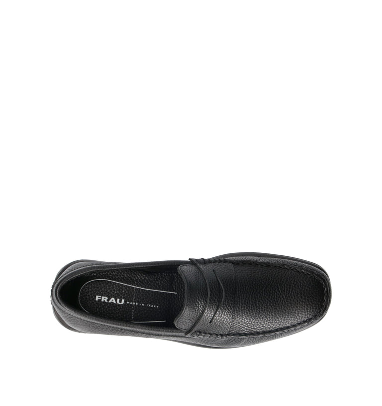 FRAU Mocassino uomo nera in pelle