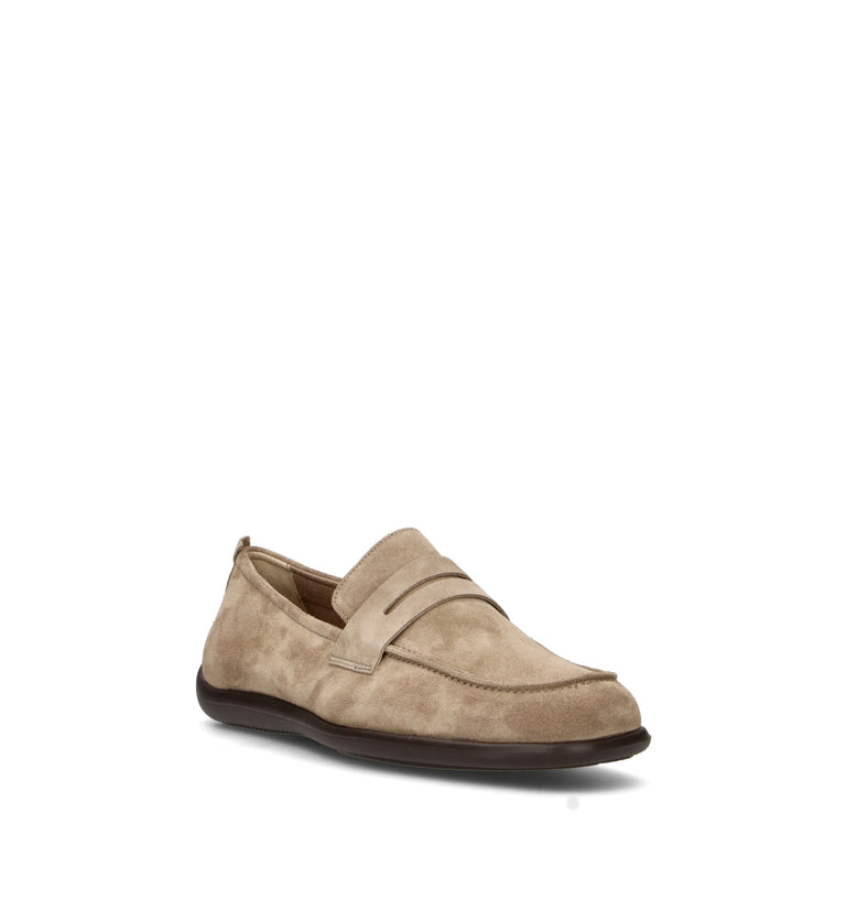FRAU Mocassino uomo sabbia in suede