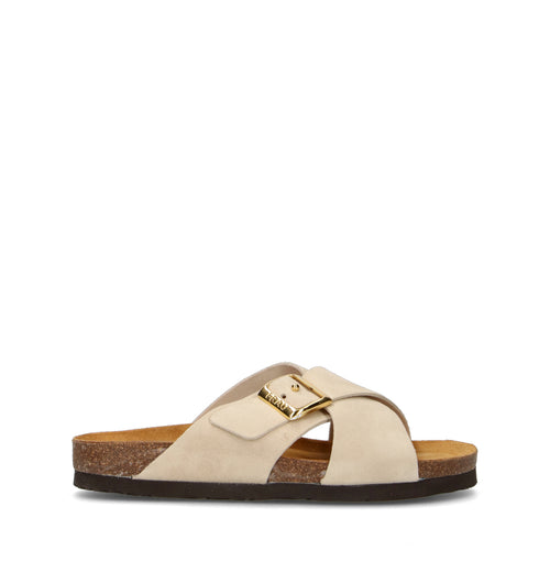 FRAU Ciabatta donna beige in suede