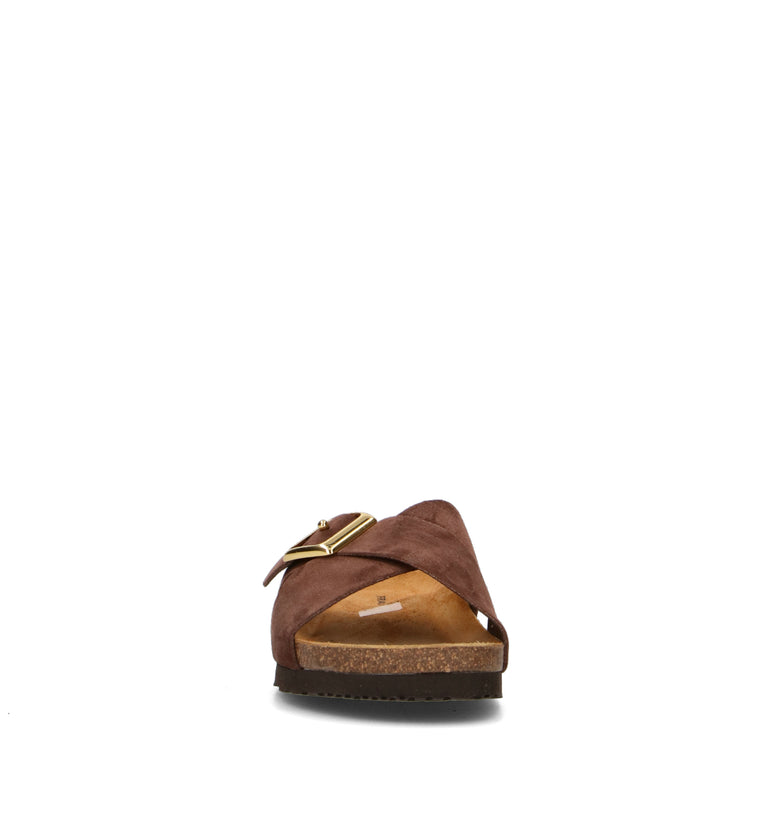 FRAU Ciabatta donna marrone in suede