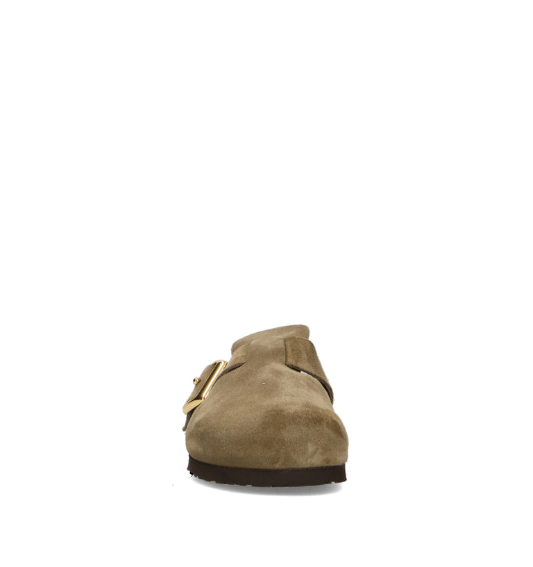 FRAU Ciabatta donna verde in suede