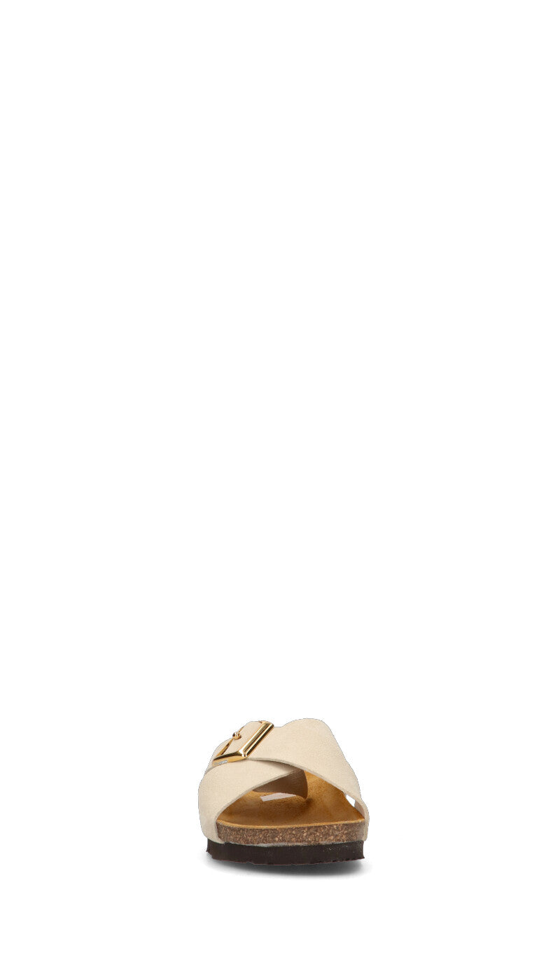 FRAU Ciabatta donna cappuccino in pelle