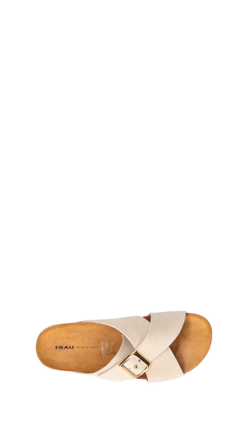 FRAU Ciabatta donna cappuccino in pelle