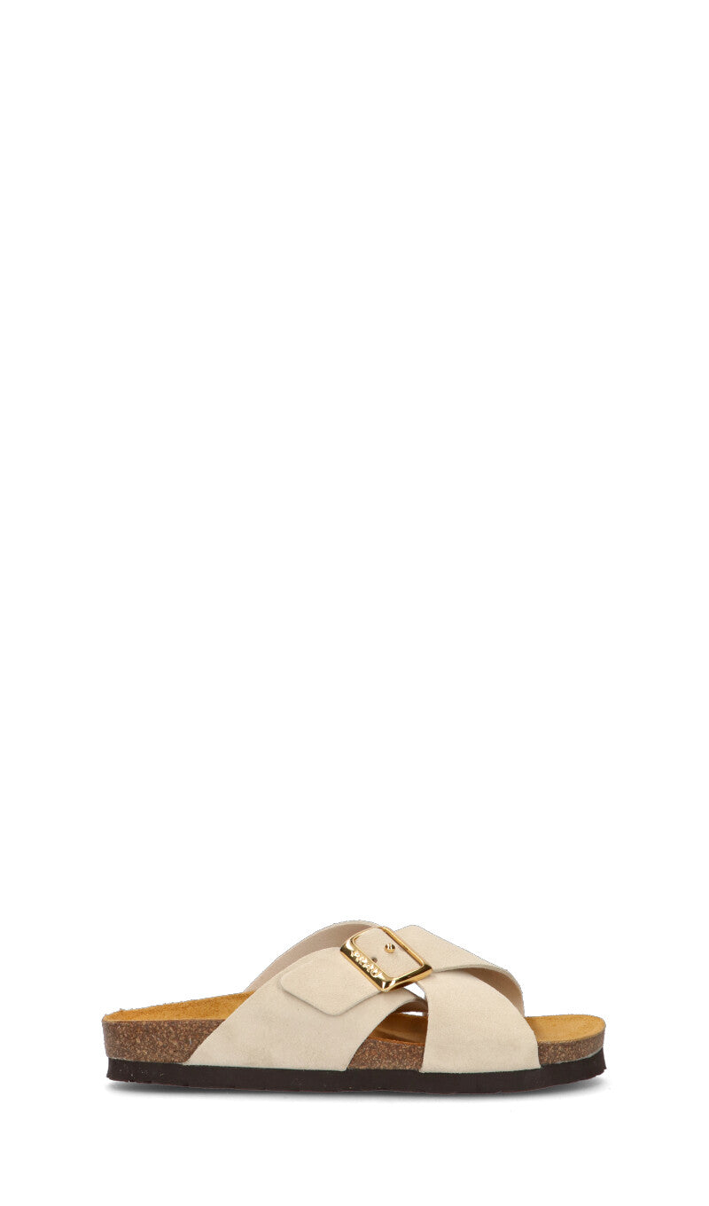 FRAU Ciabatta donna cappuccino in pelle