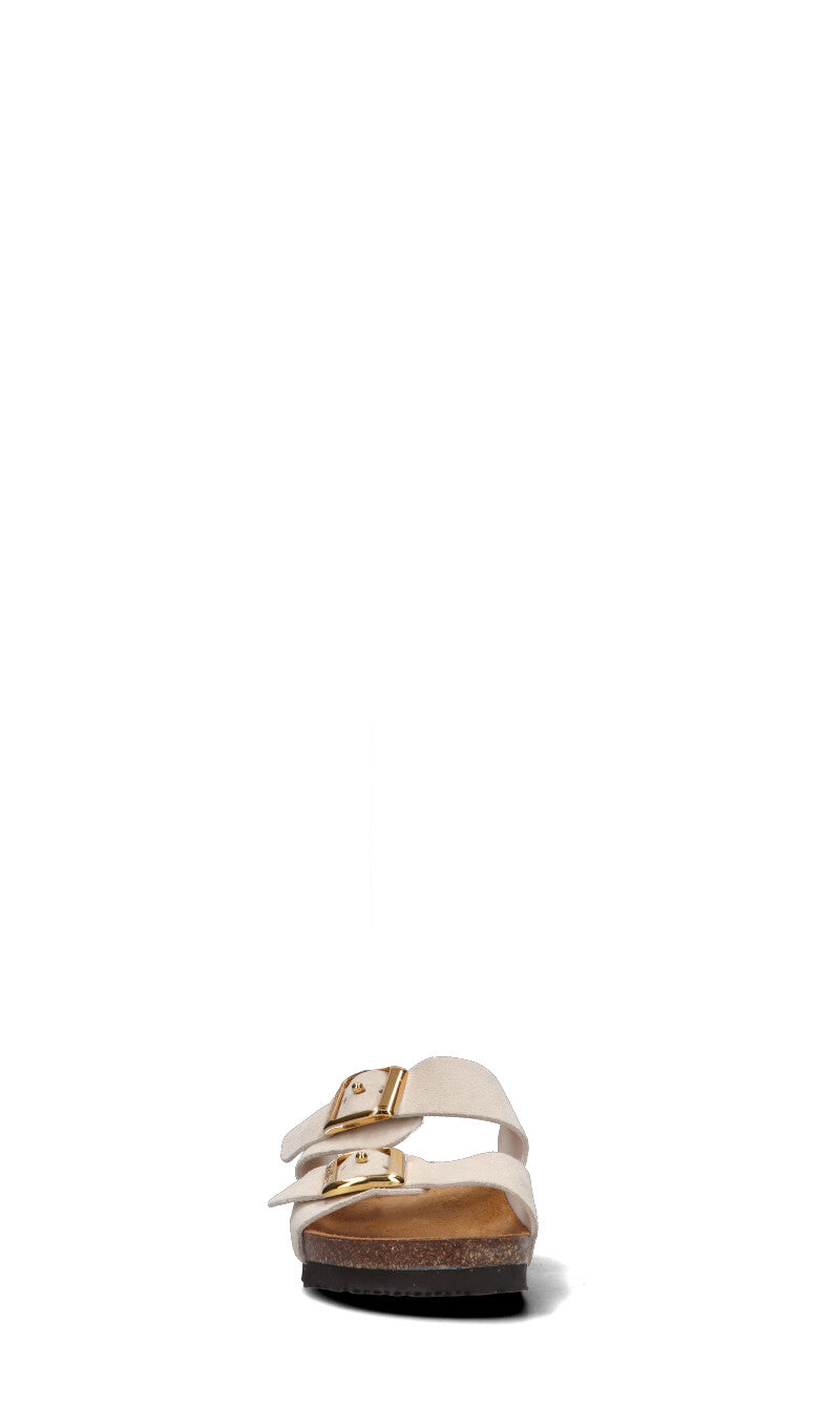FRAU Ciabatta donna bianca in suede