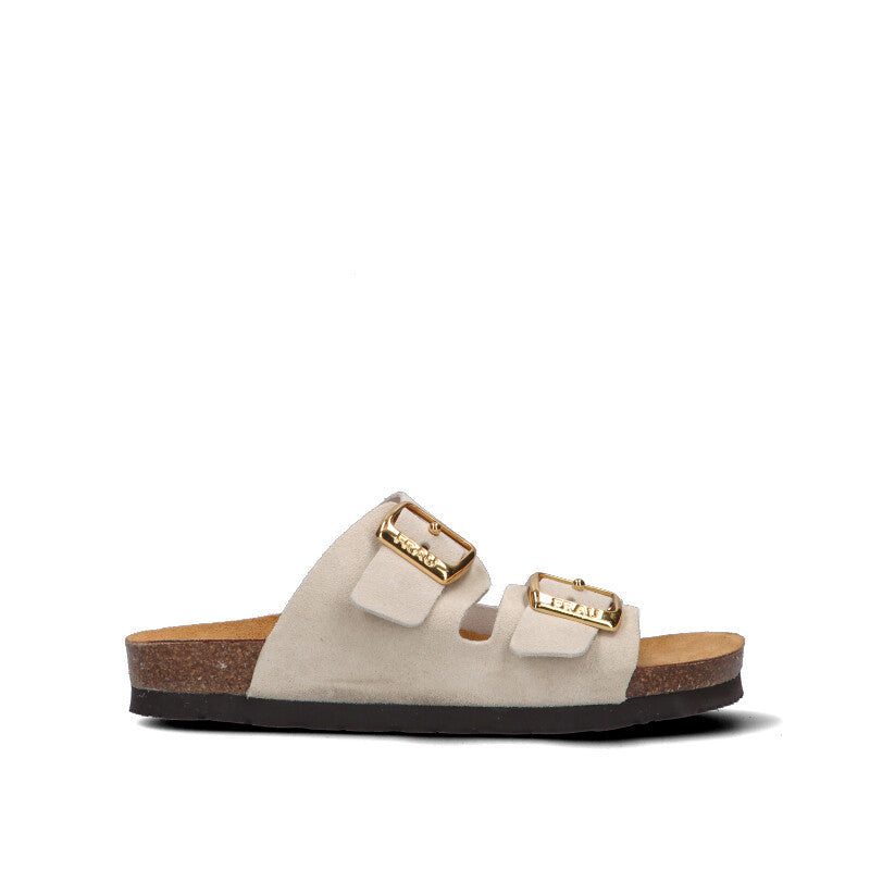 FRAU Ciabatta donna bianca in suede
