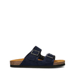 FRAU Ciabatta uomo blu in suede