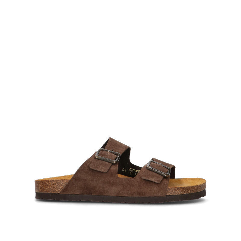 FRAU Ciabatta uomo testa di moro in suede