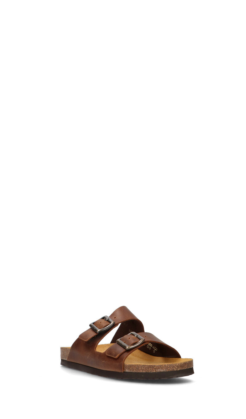 FRAU Ciabatta uomo cognac in pelle