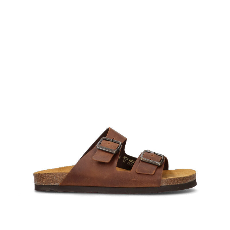 FRAU Ciabatta uomo cognac in pelle