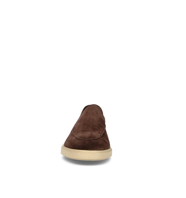 FRAU Mocassino uomo marrone in suede
