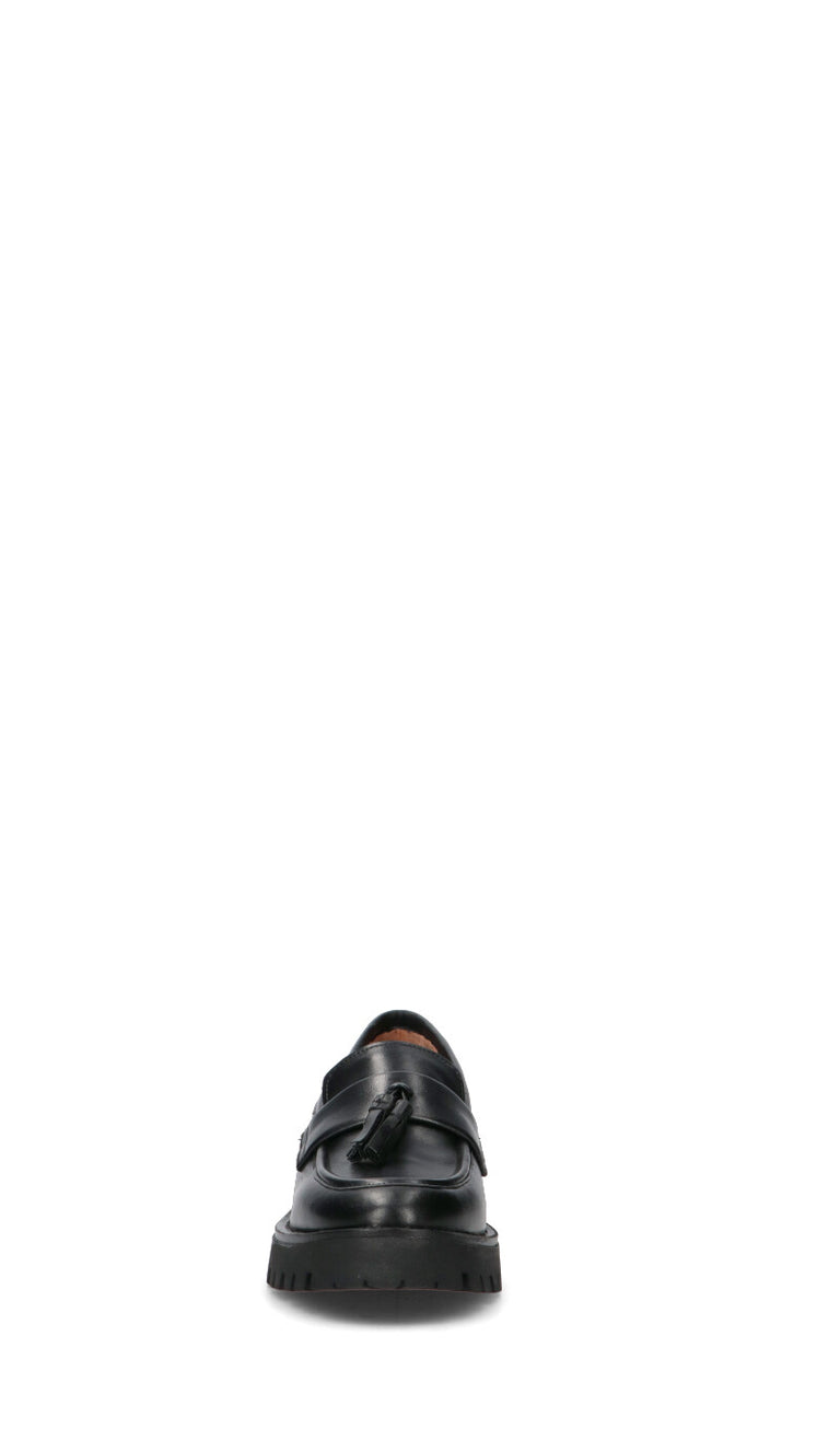 FRICKY Mocassino donna nero in pelle