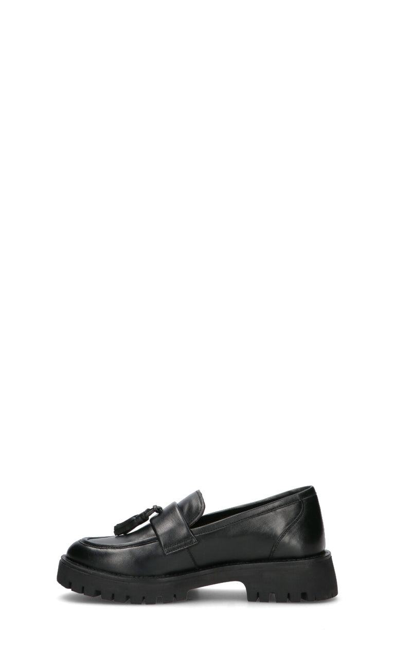 FRICKY Mocassino donna nero in pelle