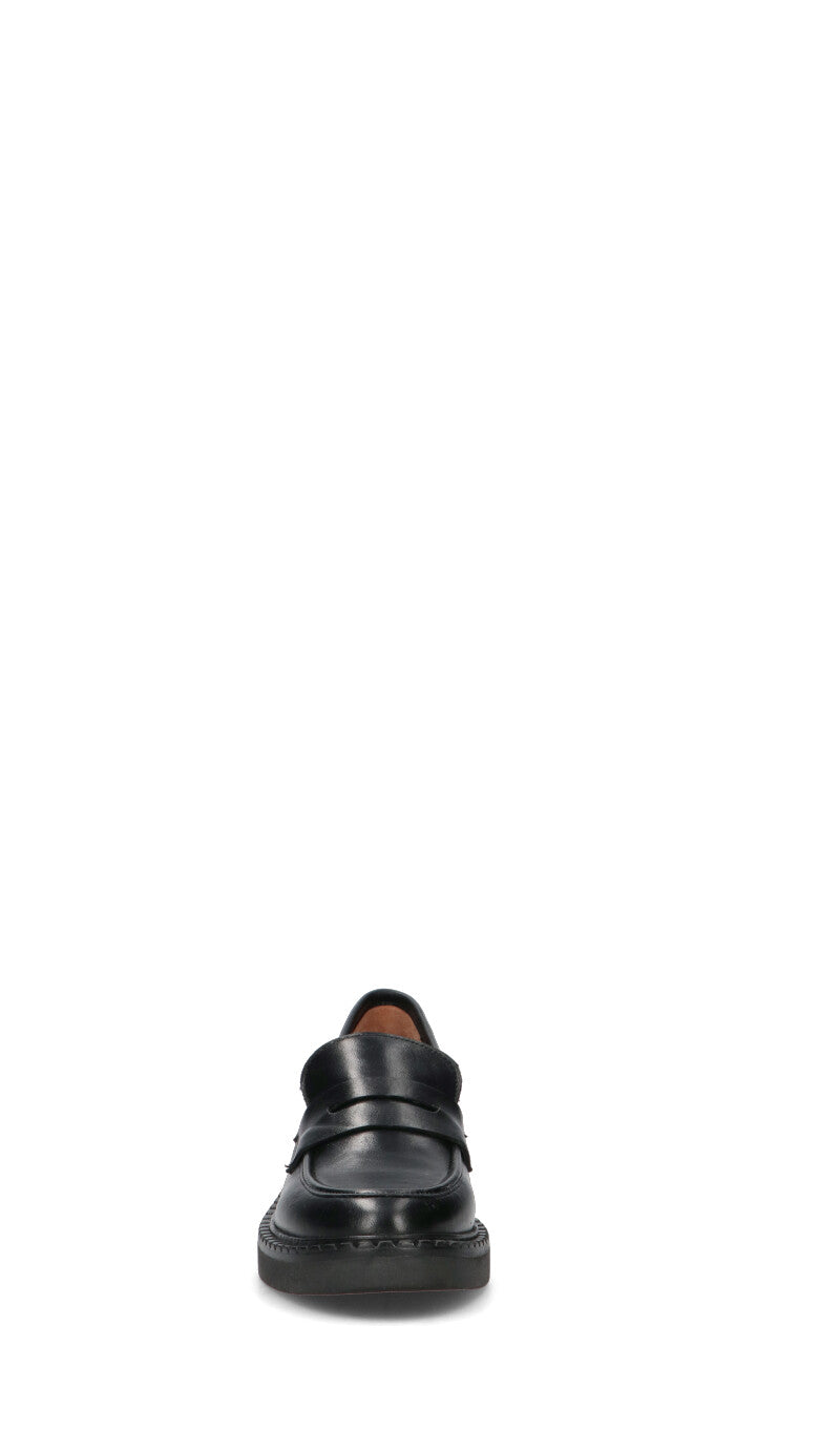 FRICKY Mocassino donna nero in pelle