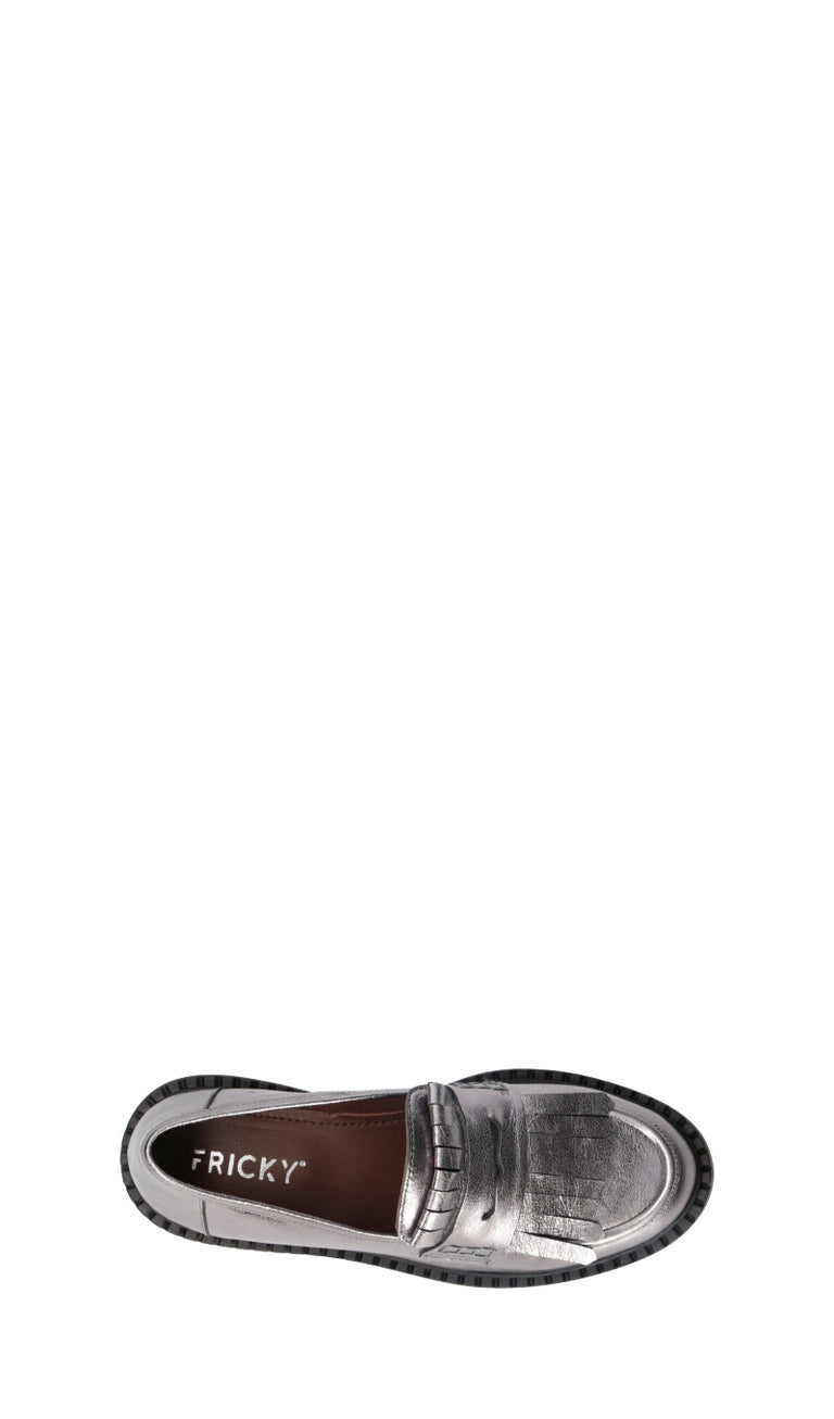FRICKY Mocassino donna gun in pelle
