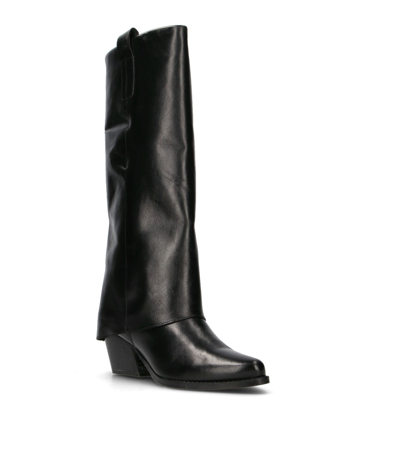 FRICKY Stivale donna nero in pelle