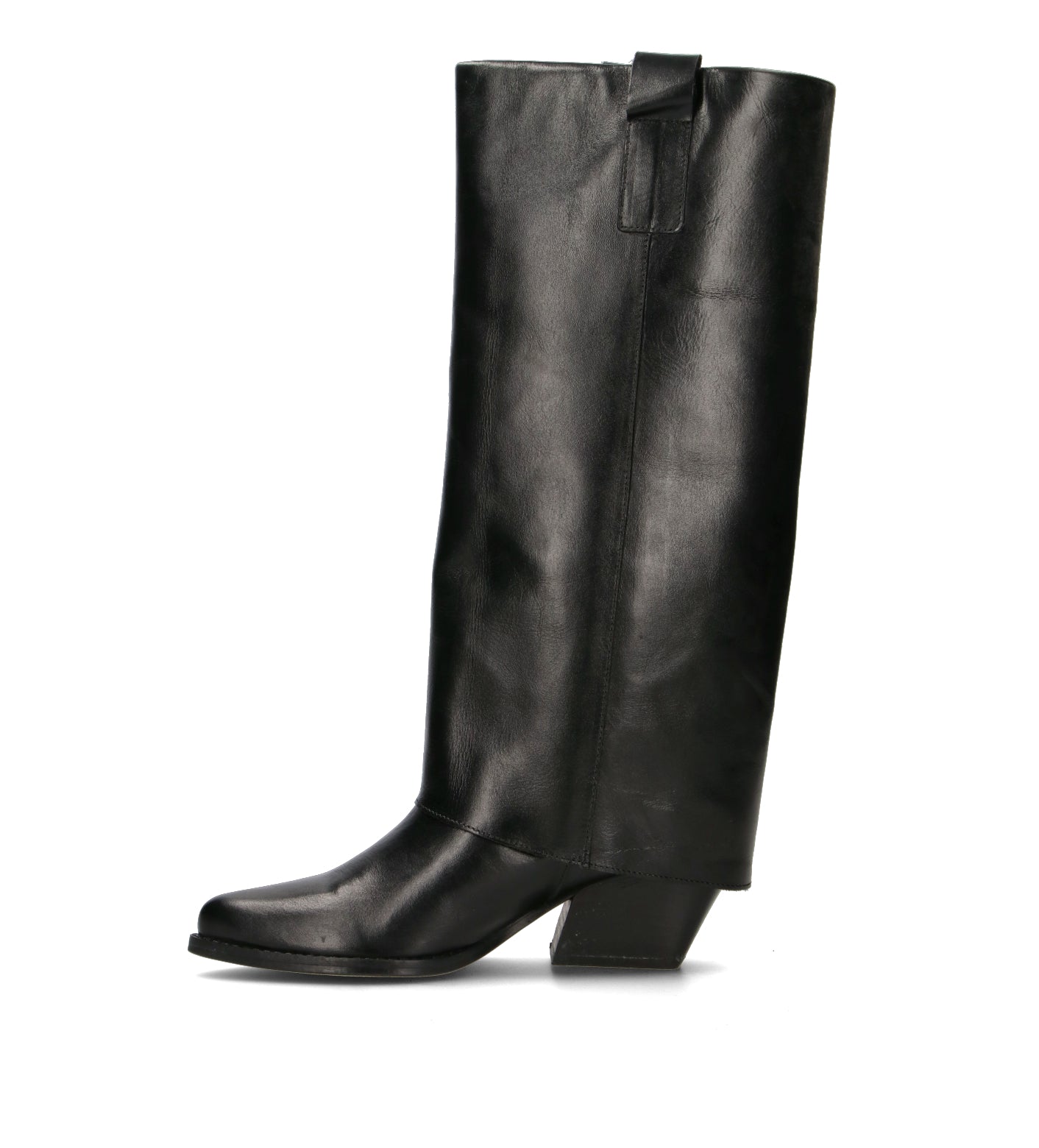 FRICKY Stivale donna nero in pelle